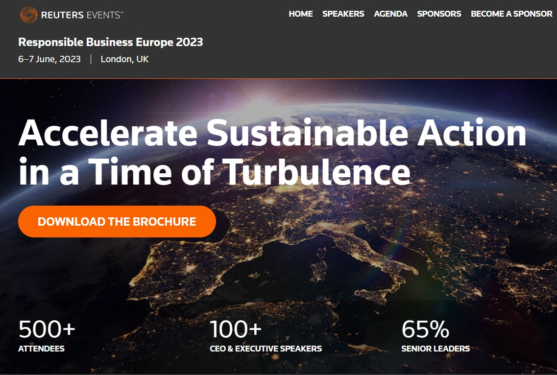 Събитие на Ройтерс: Отговорен бизнес Европа 2023 г